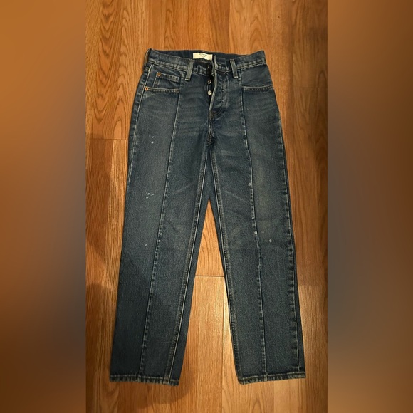 Levi's Altered Straight Women's Jeans - Dark Blue, size 25. - Picture 4 of 5
